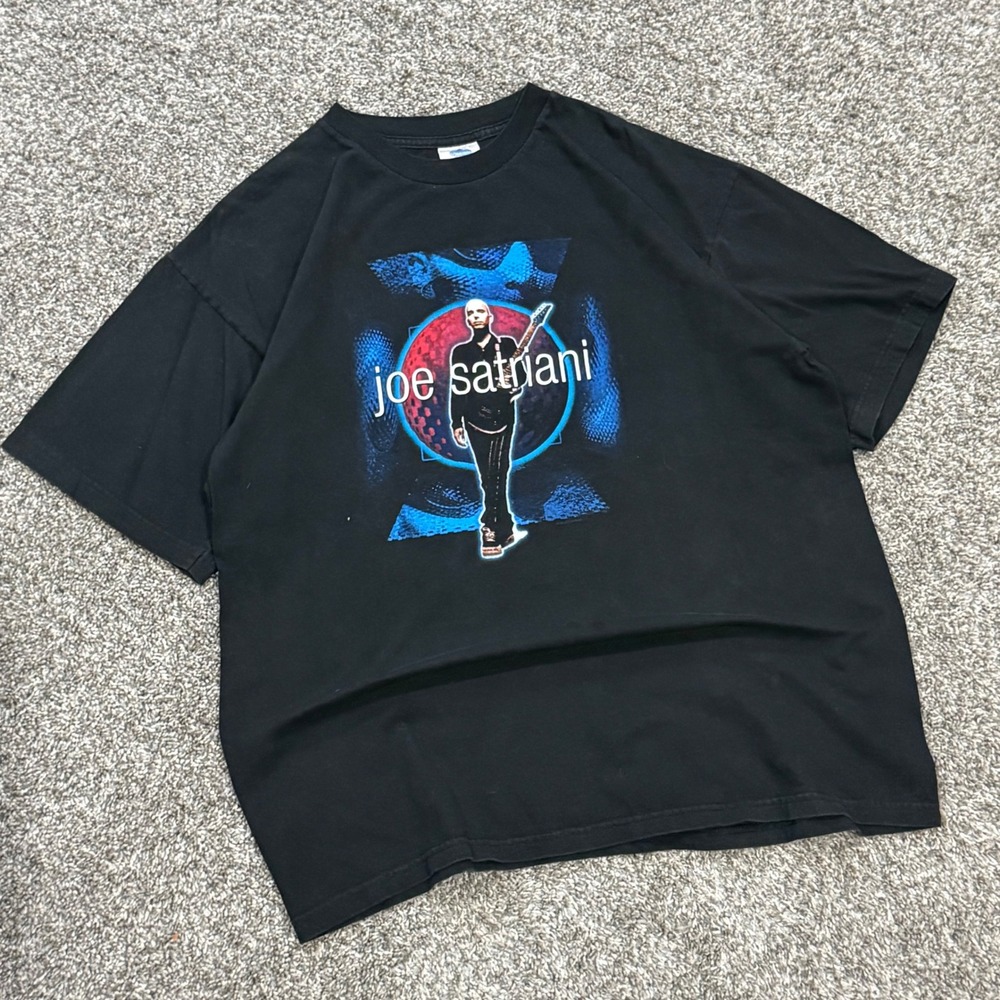 Vintage 90s Joe Satriani Crystal Planet Tour 98 Band T-Shirt Mens XL Winterland